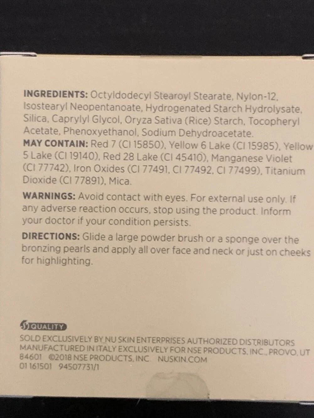 NuSkin Bronzing Pearls